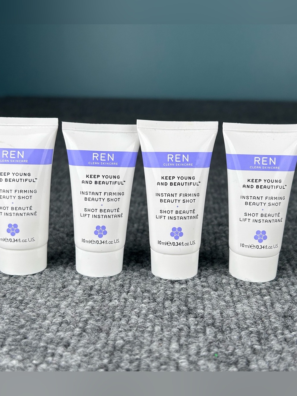 FOUR REN CLEAN SKINCARE Young Beautiful Instant Firming Beauty Shot .34oz each